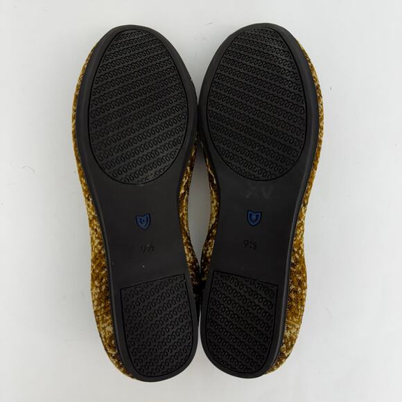 Rothy's The Loafer Fabric Knit Slip-On Flats Shoes in Bronze Metallic Python 9.5 - Picture 12 of 13